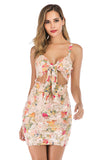 Women's Evening Gown Sexy Sling Backless Stretch Print Sequins Dress