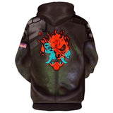 Cyberpunk 2077 Jacket 3D Digital Printing Hooded Cardigan Sweater