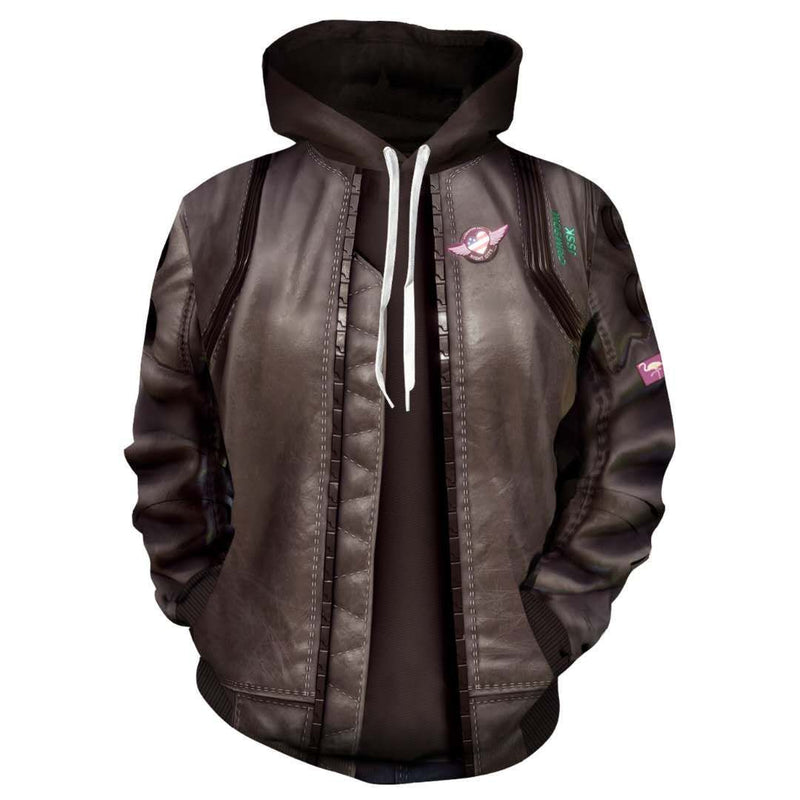 Cyberpunk 2077 Jacket 3D Digital Printing Hooded Cardigan Sweater