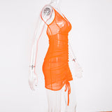 Women Dresses Sling Dress Summer Sexy Mesh Skirt