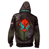 Cyberpunk 2077 Jacket 3D Digital Printing Hooded Cardigan Sweater