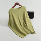 Women Knitted T-shirt Autumn Knitted Short-Sleeved T-shirt