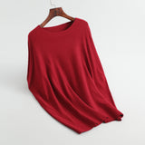 Women Knitted T-shirt Autumn Knitted Short-Sleeved T-shirt