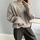 Women Winter Knitted Sweater Fall/Winter Alpaca Fleece/Fiber Women's Sweater 8t3012