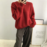 Women Winter Knitted Sweater Fall/Winter Alpaca Fleece/Fiber Women's Sweater 8t3012