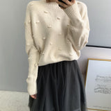 Women Winter Knitted Sweater Fall/Winter round Neck Long Sleeve Sweater 8t3005