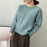 Women Winter Knitted Sweater Autumn and Winter Sweater Women's 8t3029