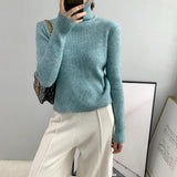 Women Winter Knitted Sweater Turtleneck Sweater Long Sleeve Autumn and Winter 8t3032