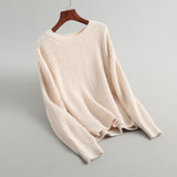Women Winter Knitted Sweater Fall/Winter Alpaca Fleece/Fiber Women's Sweater 8t3012