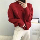 Women Winter Knitted Sweater Fall/Winter round Neck Long Sleeve Sweater 8t3005
