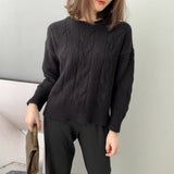 Women Winter Knitted Sweater Autumn and Winter Sweater Women's 8t3029