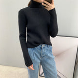 Women Winter Knitted Sweater Turtleneck Sweater Long Sleeve Autumn and Winter 8t3032