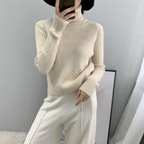 Women Winter Knitted Sweater Turtleneck Sweater Long Sleeve Autumn and Winter 8t3032