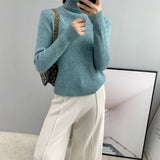 Women Winter Knitted Sweater Turtleneck Sweater Long Sleeve Autumn and Winter 8t3032