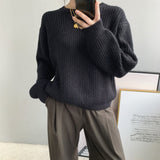 Women Winter Knitted Sweater Fall/Winter Alpaca Fleece/Fiber Women's Sweater 8t3012