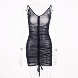 Women Dresses Sling Dress Summer Sexy Mesh Skirt