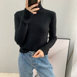 Women Winter Knitted Sweater Turtleneck Sweater Long Sleeve Autumn and Winter 8t3032