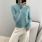 Women Winter Knitted Sweater Turtleneck Sweater Long Sleeve Autumn and Winter 8t3032