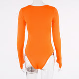 Women Jumpsuit Spring Sexy Pullover Long Sleeve Slim Fit Jumpsuit (Hawthaw0412)