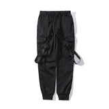 Men Sweatpants Cargo Jogger Pants Multi-Pocket Drawstring Casual Trousers