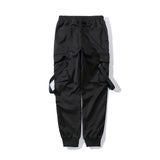 Men Sweatpants Cargo Jogger Pants Multi-Pocket Drawstring Casual Trousers