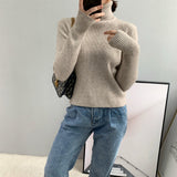 Women Winter Knitted Sweater Turtleneck Sweater Long Sleeve Autumn and Winter 8t3032