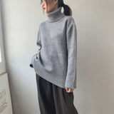 Women Winter Knitted Sweater Autumn and Winter Turtleneck Pullover Long Sleeve Sweater 8t5020