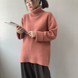 Women Winter Knitted Sweater Autumn and Winter Turtleneck Pullover Long Sleeve Sweater 8t5020