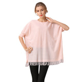 Women Knitwear Spring and Summer Leisure Knitted Pullover Solid Color Top