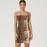 Women Dresses Spring Style Leopard Print Slip Dress Dress
