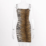 Women Dresses Spring Style Leopard Print Slip Dress Dress