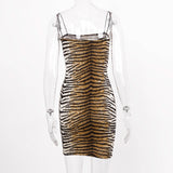 Women Dresses Spring Style Leopard Print Slip Dress Dress