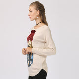 Women Knitwear Loose-Fitting Pullover round-Neck Autumn and Winter Long Sleeve
