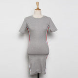 Women Dresses Sexy round Neck Short Sleeves and Skirt Dress
