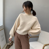 Women Winter Knitted Sweater Sweater Long Sleeve 8t5036