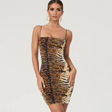 Women Dresses Spring Style Leopard Print Slip Dress Dress