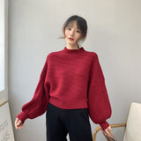 Women Winter Knitted Sweater Sweater Long Sleeve 8t5036