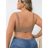 Full figure bra seamless push-up thin style