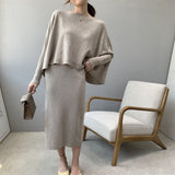 Women Knitted Skirt Long Sheath Skirt Sexy Vintage Skirt