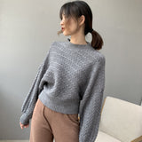 Women Winter Knitted Sweater Sweater Long Sleeve 8t5036