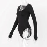 Women Jumpsuit Spring Sexy Pullover Long Sleeve Slim Fit Jumpsuit (Hawthaw0412)