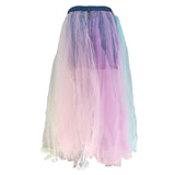 Women Dresses Summer Tulle Skirt Single-Breasted Skirt (Qymy0409)