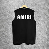 Amiri tank top cashew flower large simple logo printing