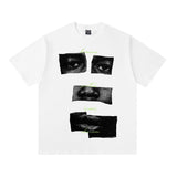 saint m t shirts s.m eye & lip graphic crew neck short sleeve tee