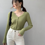 Women Cardigan Sweater Knitted Cardigan Autumn 8t2093