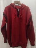 Women Knitted Pullover Loose Hooded Half Zipper Knitwear Autumn and Winter Sweater