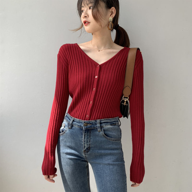 Women Cardigan Sweater Knitted Cardigan Autumn 8t2093