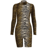 Women Jumpsuit Spring Turtleneck Pullover Long Sleeve Sexy Jumpsuit