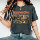 Washed Halloween Halloween Printed Street Vintage T-Shirt