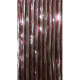 Women's Evening Gown Sexy V-neck Striped Sequined Long Sleeve Dress Mid-Length Dress